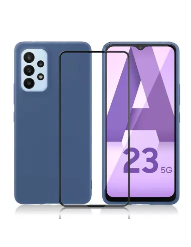 Samsung Galaxy A23 (5G) Coque LSR Liquid Silicone + Protection écra...