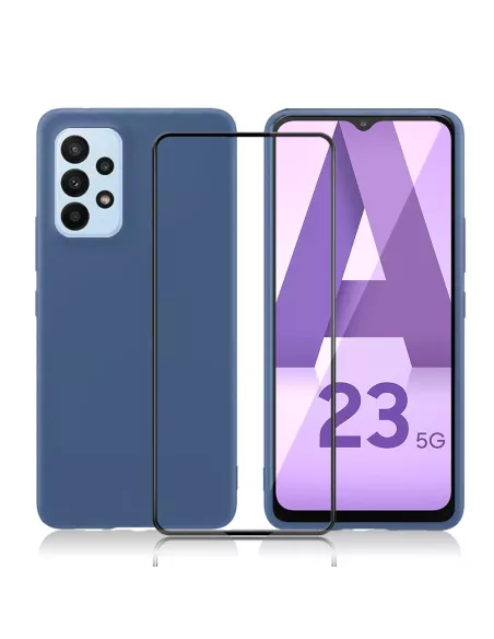 Samsung Galaxy A23 (5G) Coque LSR Liquid Silicone + Protection écra...