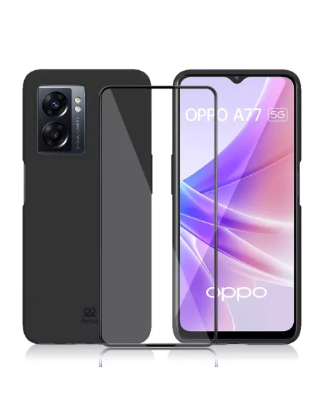 Oppo A77 (5G) LSR Liquid Silicone Case + Glass Screen Protector...