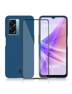 Oppo A77 (5G) LSR Liquid Silicone Case + Glass Screen Protector...