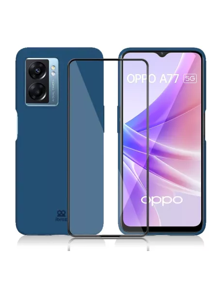 Oppo A77 (5G) Coque LSR Liquid Silicone + Protection écran en verre...