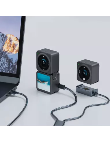 Chargeur à Induction Magnétique et Type C pour Caméra DJI Action 2 ...