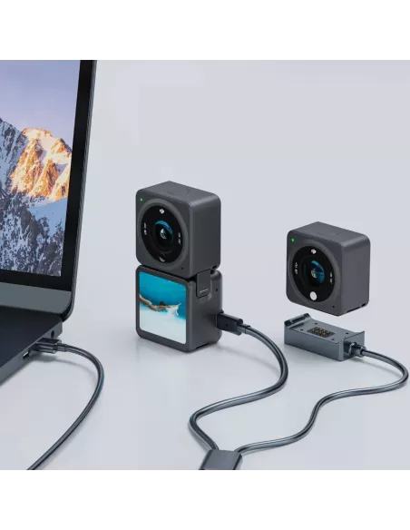 Chargeur à Induction Magnétique et Type C pour Caméra DJI Action 2 ...