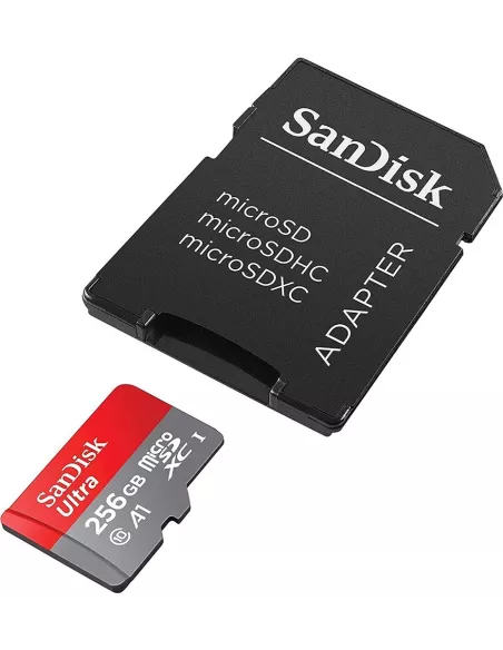 SanDisk 256GB MicroSD XC Ultra Memory Card + SDe 10 Adapter, ...