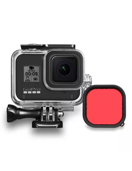 Filtre Rouge pour caisson étanche GoPro Hero 8 / 8 Black | Ibroz
