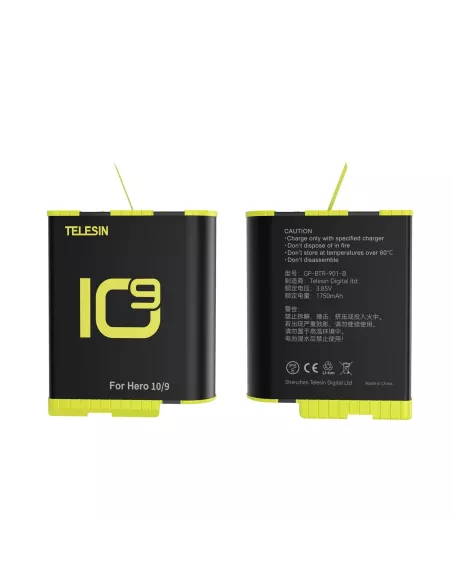 Batterie Rechargeable Grande Capacité 1750mAh pour Gopro Hero 9 et ...