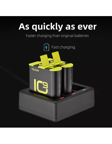 1750mAh High Capacity Rechargeable Battery for Gopro Hero 9 and ...