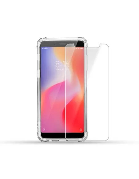 Xiaomi Redmi 6A Pack Shockproof Case + Screen Protector 9H | Ibroz