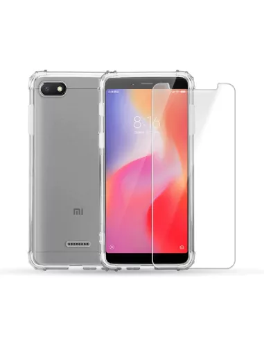 Xiaomi Redmi 6A Pack Shockproof Case + Screen Protector 9H | Ibroz