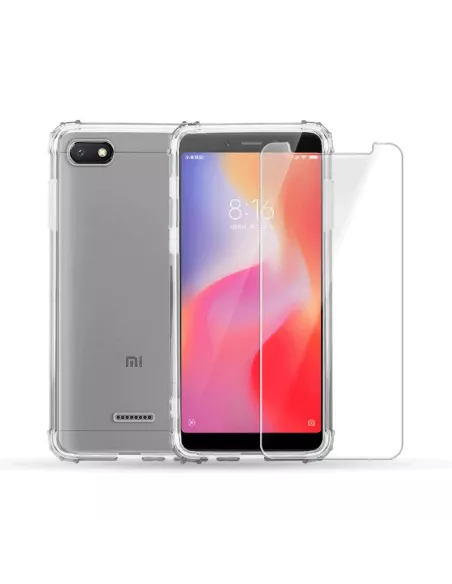 Xiaomi Redmi 6A Pack Coque antichocs + Protection écran 9H | Ibroz