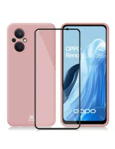 Oppo Reno 8 Lite (5G) LSR Liquid Silicone Case + Screen Protector ...