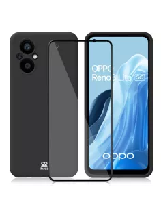 Oppo Reno 8 Lite (5G) LSR Liquid Silicone Case + Screen Protector ...