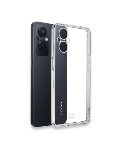 Oppo Reno 8 Lite Shockproof Case + 9H Screen Protector Pack - Transp...