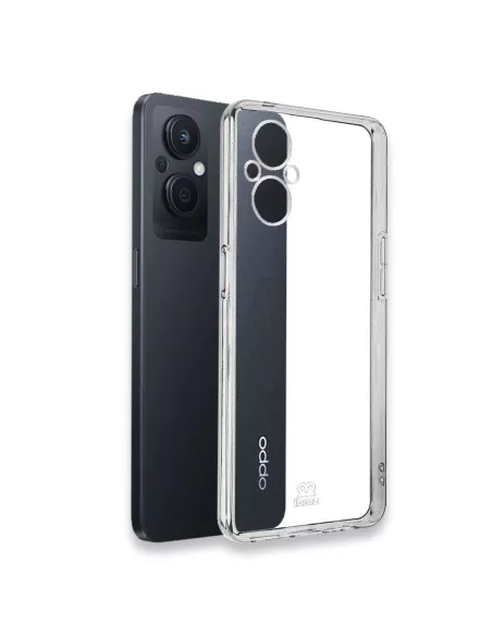 Oppo Reno 8 Lite Shockproof Case + 9H Screen Protector Pack - Transp...