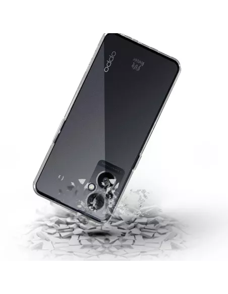 Oppo Reno 8 Lite Pack Coque Antichoc + Protection Ecran 9H - Transp...