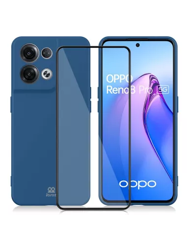 Oppo Reno 8 Pro (5G) Coque LSR Liquid Silicone + Protection écran e...
