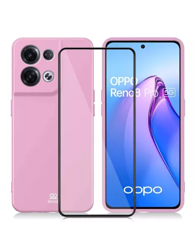 Oppo Reno 8 Pro (5G) Coque LSR Liquid Silicone + Protection écran e...