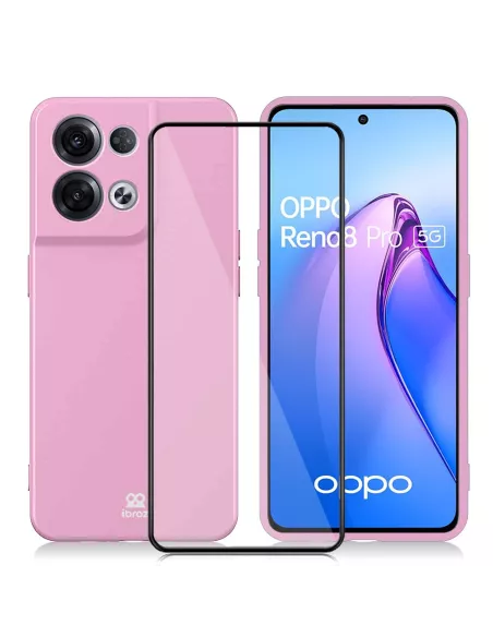 Oppo Reno 8 Pro (5G) Coque LSR Liquid Silicone + Protection écran e...