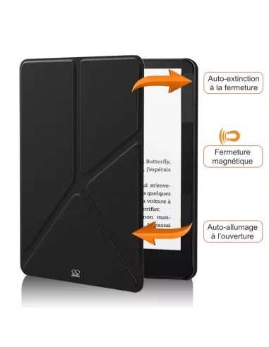 Amazon Kindle 6" (11th Gen - 2022) Origami Leather Case - Black | Ibroz