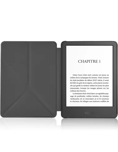Amazon Kindle 6" (11ème Gén - 2022) Etui Cuir Origami - Noir | Ibroz