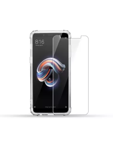Xiaomi Redmi Note 5 Shockproof Case + Screen Protector Pack 9H | Ibroz