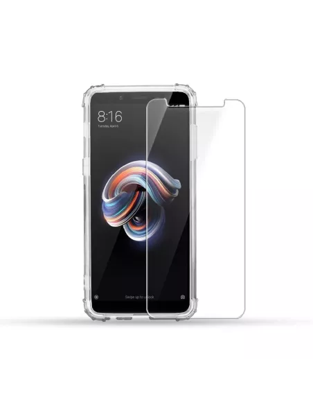 Xiaomi Redmi Note 5 Pack Coque antichocs + Protection écran 9H | Ibroz