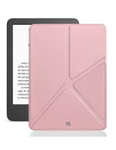 Amazon Kindle 6" (11ème Gén - 2022) Etui Cuir Origami - Rose Gold |...