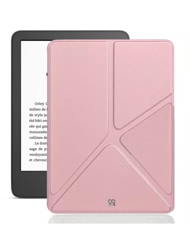 Amazon Kindle 6" (11ème Gén - 2022) Etui Cuir Origami - Rose Gold |...