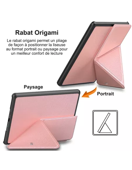 Amazon Kindle 6" (11th Gen - 2022) Origami Leather Case - Rose Gold |...