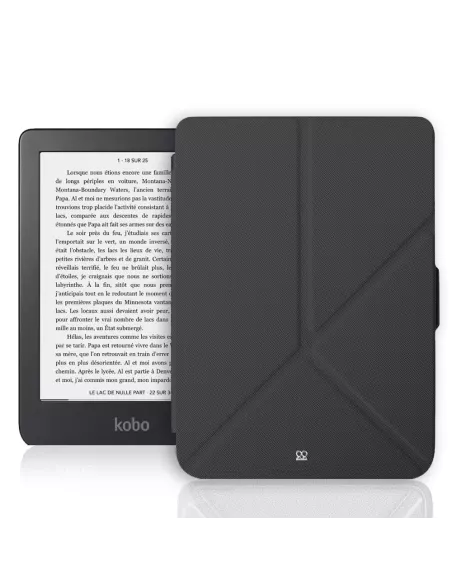 Origami Leather Case KOBO Clara 2E (2022) - Black | Ibroz
