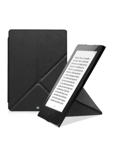 Etui cuir Origami KOBO Aura H2O (2nd Edition) - Noir | Ibroz