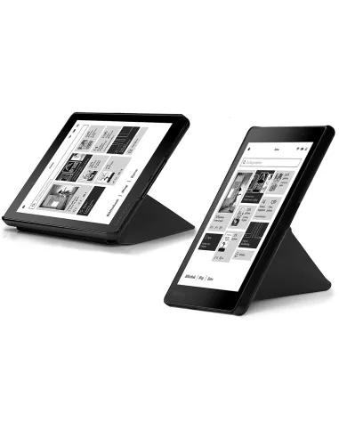 Etui cuir Origami KOBO Aura H2O (2nd Edition) - Noir | Ibroz