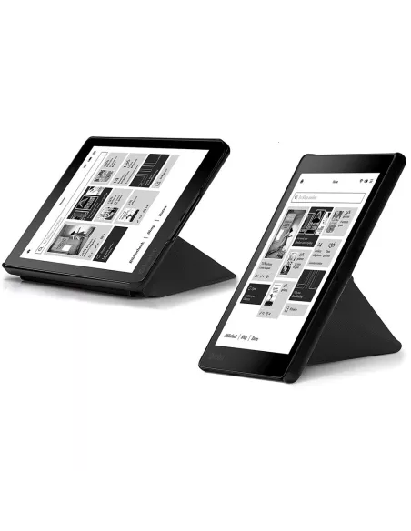 Origami Leather Case KOBO Aura H2O (2nd Edition) - Black | Ibroz