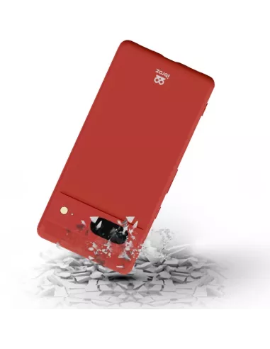 Google Pixel 7 Coque Liquid Silicone + Protection Ecran 9H - Rouge ...