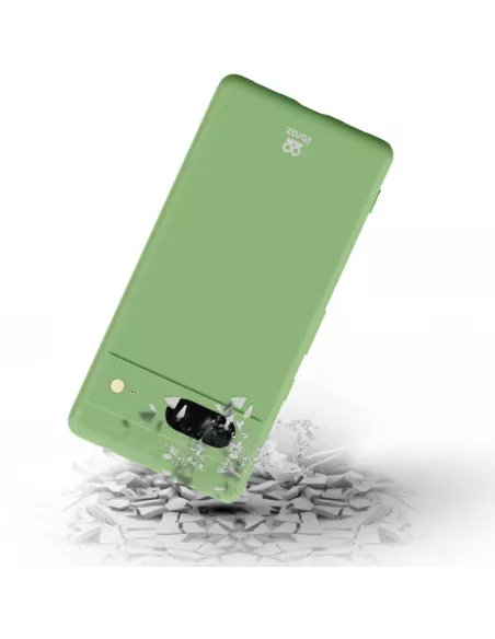 Google Pixel 7 Liquid Silicone Case + 9H Screen Protector - Green S...
