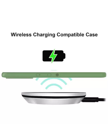 Google Pixel 7 Liquid Silicone Case + 9H Screen Protector - Green S...