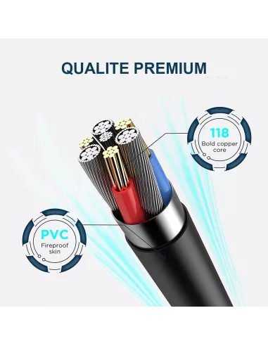 USB-C Transfer and Charge cable for Nintendo Switch/Switch OLED/Li...