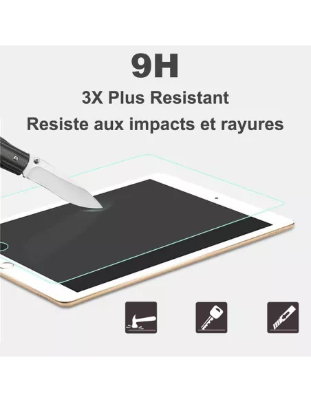 Set of 2 iPad 9,7'' (2018) tempered glass screen protectors - iPad...