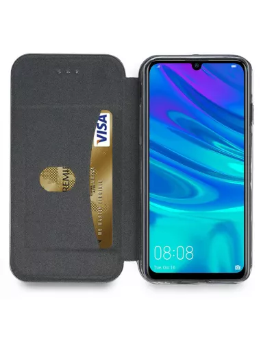 Huawei PSmart (2019) Etui Cuir Folio CLAM | Ibroz