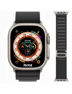Bracelet Alpine Apple Watch Ultra, 8, 7, 6, SE, 5, 4, 3 - Noir | Ibroz