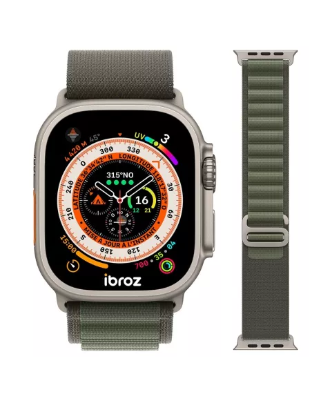 Alpine Apple Watch Band Ultra, 8, 7, 6, SE, 5, 4, 3 - Khaki Green...