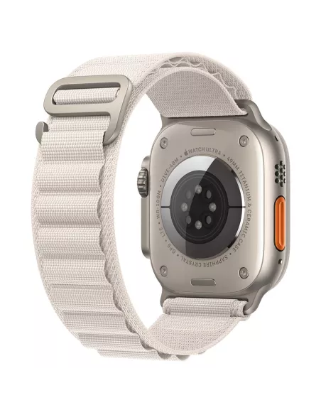 Alpine Wristband Apple Watch Ultra, 8, 7, 6, SE, 5, 4, 3 - White Ecr...