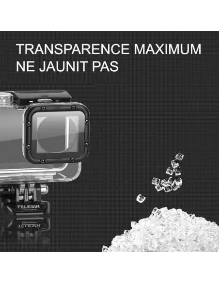 Caisson boîtier de plongée étanche 50m GoPro Hero 9 et 10 + 2 Filtr...