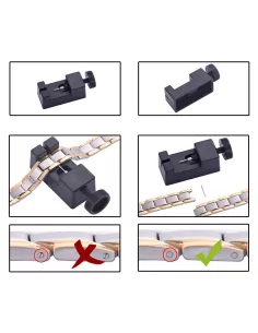 Outil de démontage et réduction de maillon pour bracelet montre aci... 2