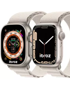 Alpine Wristband Apple Watch Ultra, 8, 7, 6, SE, 5, 4, 3 - White Ecr... 2
