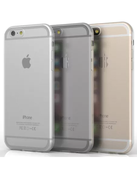 Coque Housse iCase Silicone pour iPhone 6 et 7 (4.7") - Transparent...