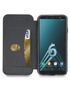 Samsung Galaxy A6 Leather Case Folio CLAM | Ibroz 2