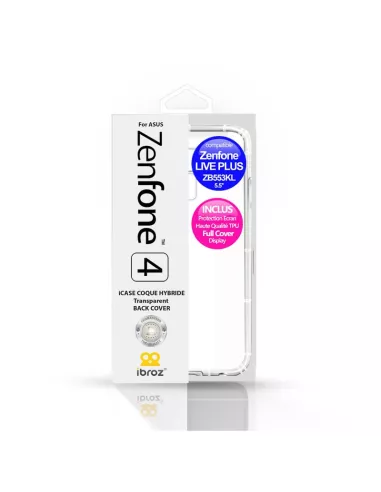 Zenfone Live Plus (ZB553KL) - Pack Coque antichocs + Protection écr...