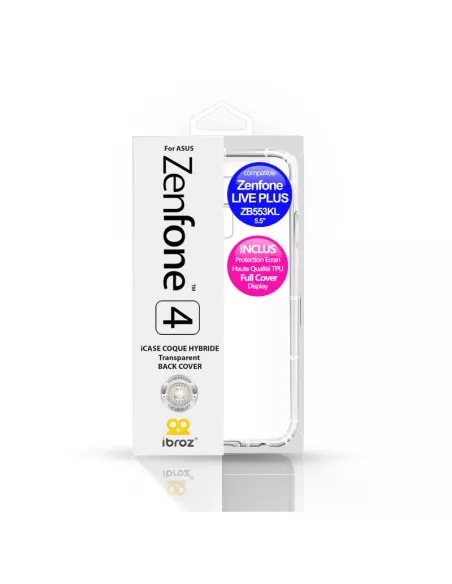Zenfone Live Plus (ZB553KL) - Pack Coque antichocs + Protection écr...