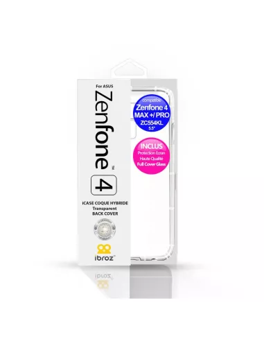 Zenfone 4 Max PLUS (ZC554KL) - Pack Coque antichocs + Protection éc...